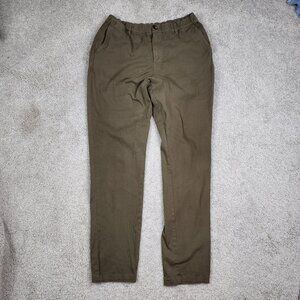 Cove USA Pant Mens 32x31 Brown Chino Casual Office Everyday Wear Classic Comfort